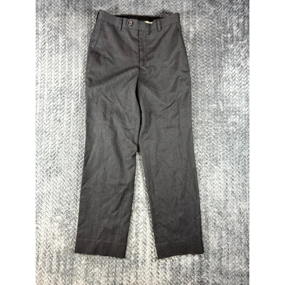 Lauren Ralph Lauren Dress Pants Boys 10R Black High Rise Flat Front Straight Fit